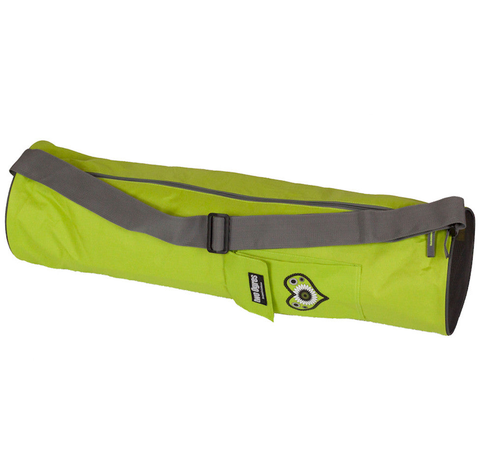 Yoga Mat Bag with Mesh Bottom for Air Flow (Lime) - two Ogres